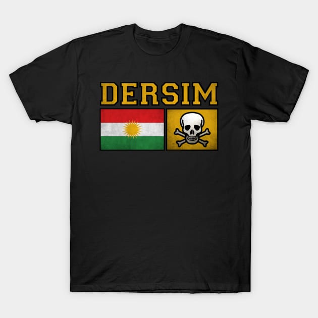 Dersim Kurdistan flag skull T-Shirt by Jakavonis